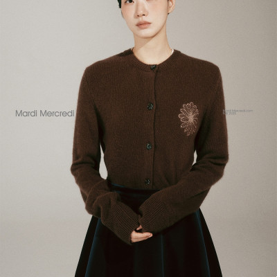 RACCOON 圓領外套 BLENDED CARDIGAN ROUND NECK